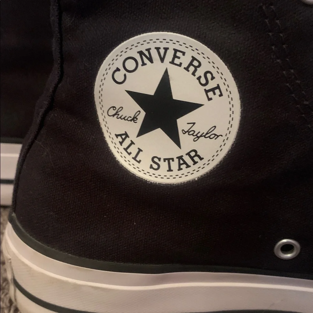 Black converse high tops! - Picture 4 of 7